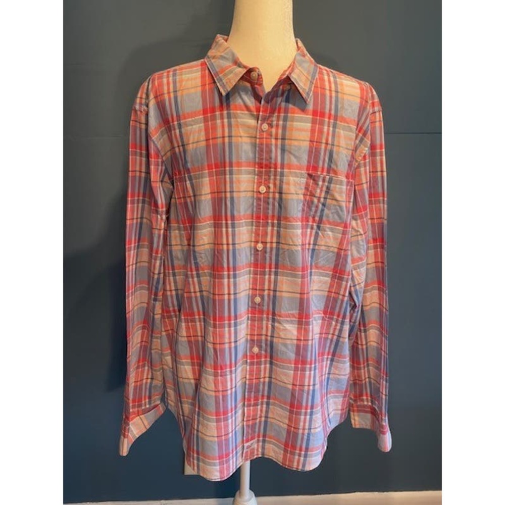 Vineyard Vines Men XL Slim Fit Murray 100% Cotton‎ Plaid